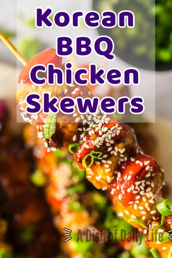 Main image for Korean BBQ Chicken Skewers.