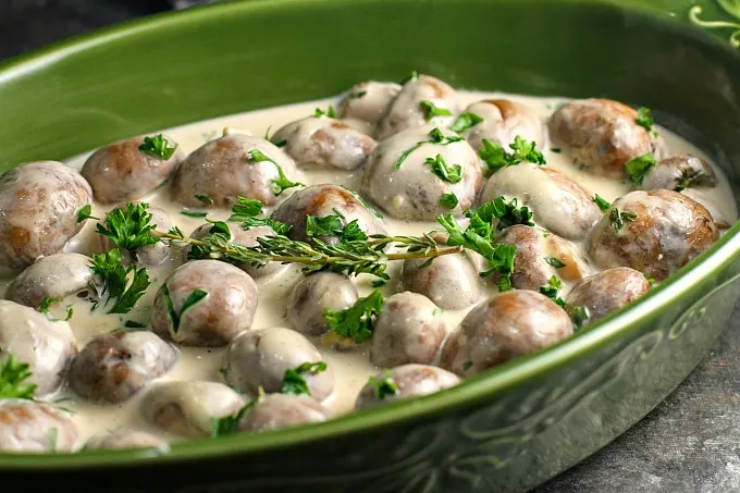 Creamy Marsala Mushrooms are the perfect appetizer for a holiday party, special occasion, or even a romantic dinner! The Creamy Marsala sauce is absolutely AMAZING!