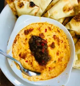 Warm Pimento Cheese Dip at Cafe 4 in Knoxville, Tennessee