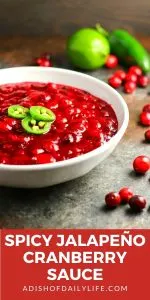 Spicy Jalape&ntilde;o Cranberry Sauce