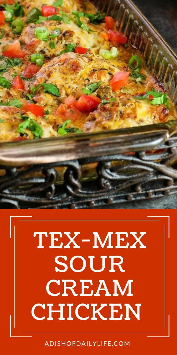 Melt in your mouth Tex-Mex Sour Cream Chicken