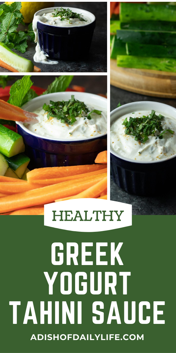 Healthy Greek Yogurt Tahini Sauce