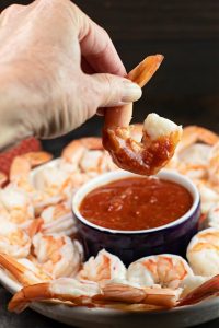 Shrimp Cocktail with homemade cocktail sauce