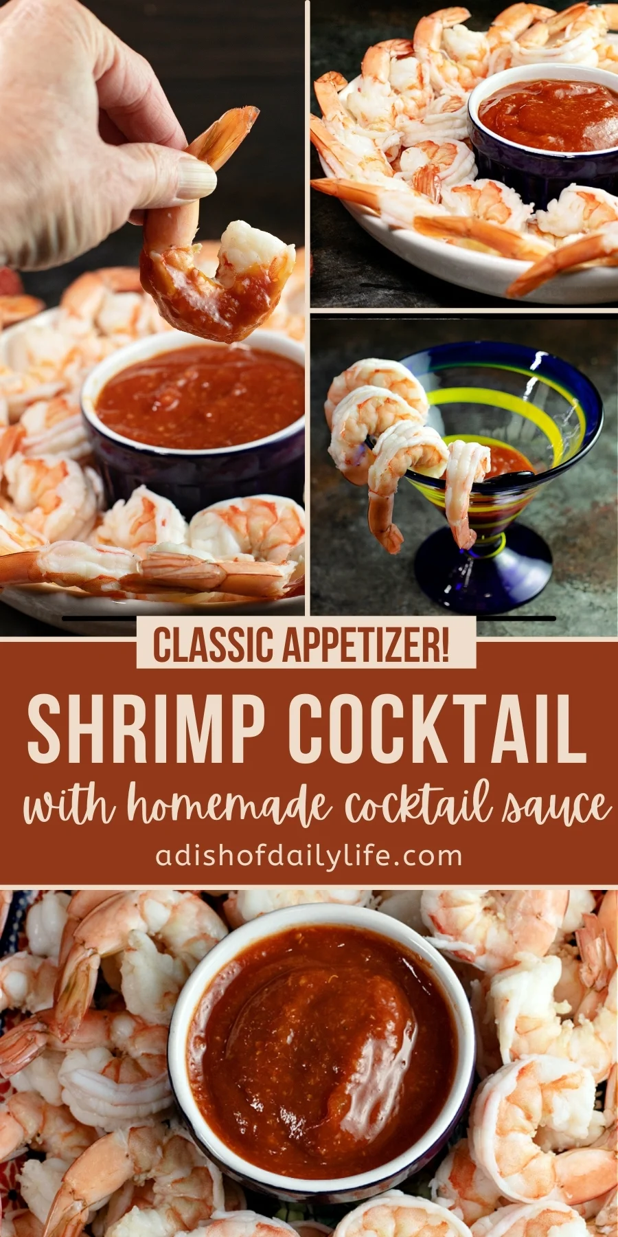 Shrimp cocktail with homemade cocktail sauce