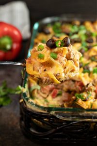 Dishing out a spoonful of comforting Mexican Taco Noodle Casserole