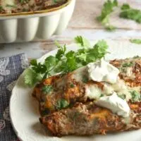 Chicken Enchiladas with Southwestern Molé Sauce