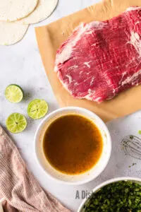 steak marinade in a bowl ready to use
