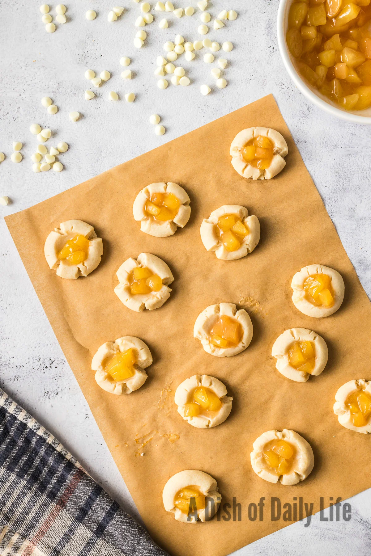 Baked cookies cooling on the counter.