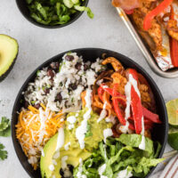 Fully built bowl ready to serve.