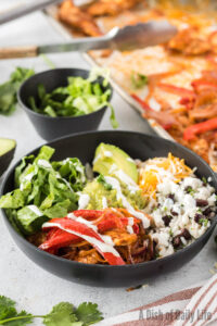 side view of prepared bowl ready to serve.